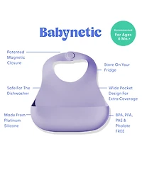 Babynetic Unisex Magnetic Silicone Bib