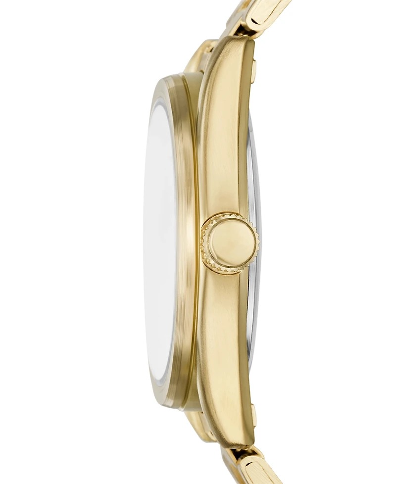 Folio Women's Quartz Three-Hand Gold Alloy Watch Set, 27mm