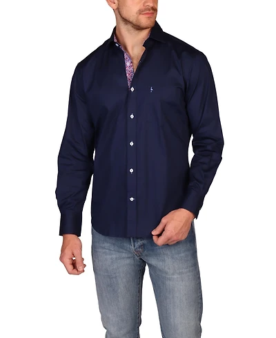 Tailorbyrd Men's Signature Solid Long Sleeve Shirt