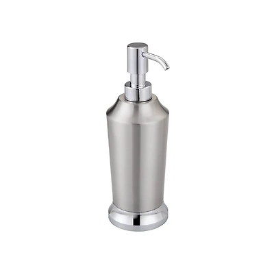 iDesign Brushed Stainless Steel Soap Dispenser - Split Finish