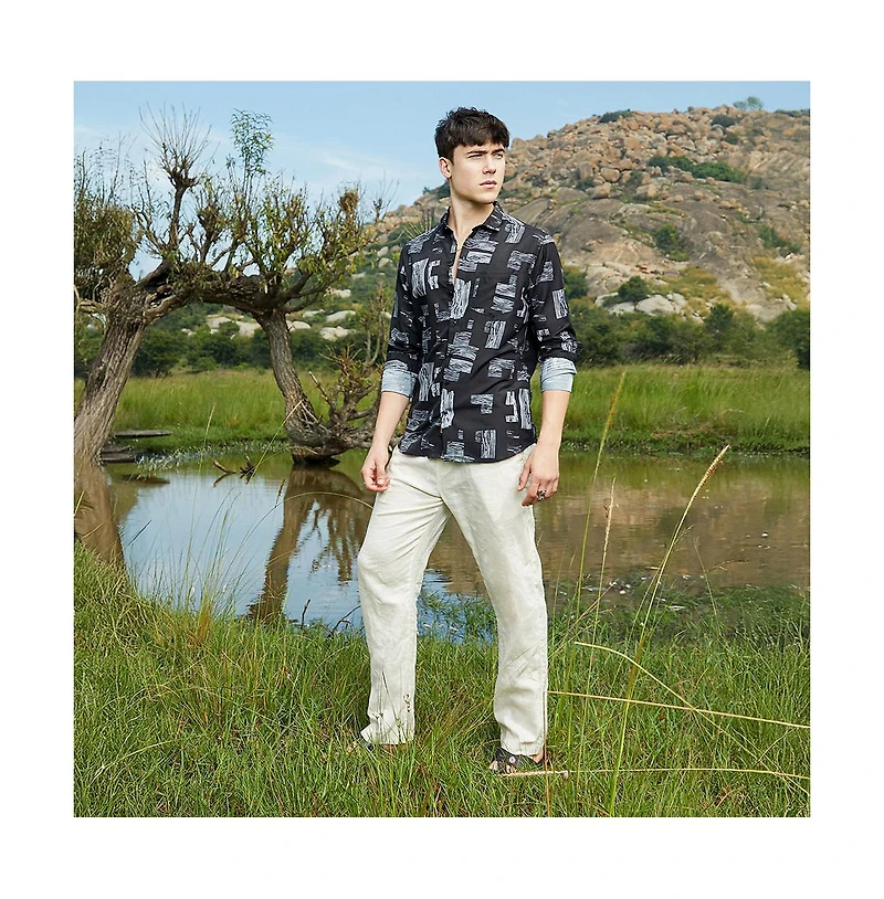 Campus Sutra Timber Lines Shirt