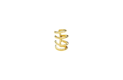 Lucy Quartermaine Waterfall High Ear Cuff In Gold Vermeil
