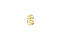 Lucy Quartermaine Waterfall High Ear Cuff In Gold Vermeil