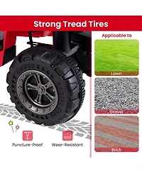 Kids Ride On Electric Atv 6V 4-Wheeler Quad Car with One-Button Start Tread Tires