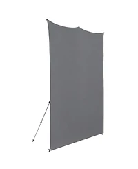 Westcott 8x8' X-Drop Pro Wrinkle-Resistant Backdrop Kit with Stand, Neutral Gray