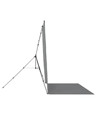 Westcott 8x13' X-Drop Pro Wrinkle-Resistant Backdrop Kit with Stand, Neutral Gray Sweep