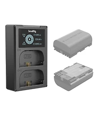 SmallRig Dual Camera Battery Charger with Lcd Screen for Lp-E6NH