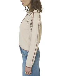 Central Park West Women's Carla Mesh Yoke Polo