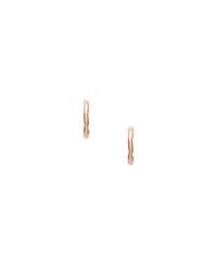 Skagen Women's Moderne Stak Rose Gold-Tone Stainless Steel Hoop Earrings