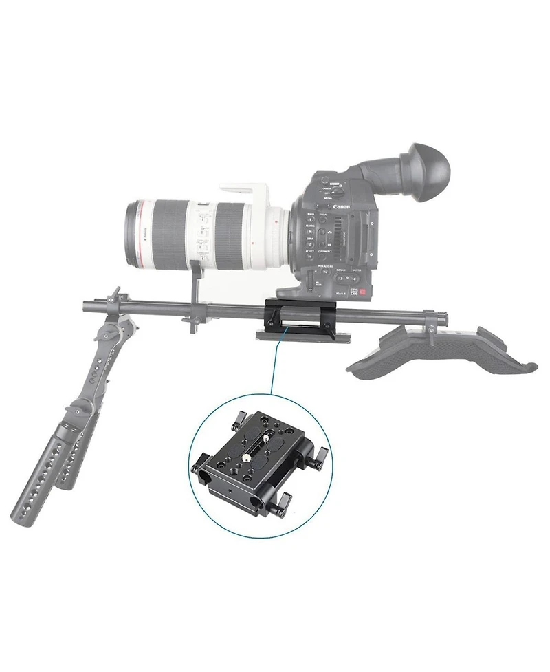 SmallRig Tripod Mounting Kit with Dual 15mm Rail Block