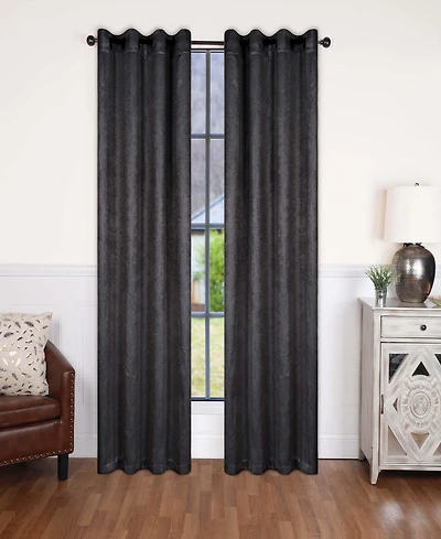 Superior Modern Solid Room Darkening Grommet Top Curtains, 52" x 120" (Set of 2)
