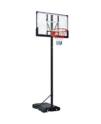 10ft Adjustable Portable Basketball Hoop with Led Lights and Heavy Duty Base