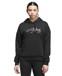 adidas Women's Ribbon Graphic Long Sleeve Hoodie