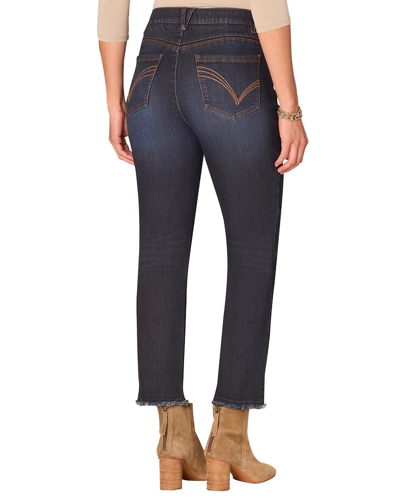 Democracy Women's High Rise Slim Straight "Ab" Solution Jeans