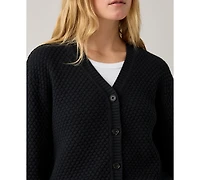 Levi's Women's Snowflake Long Sleeve Cardigan Sweater