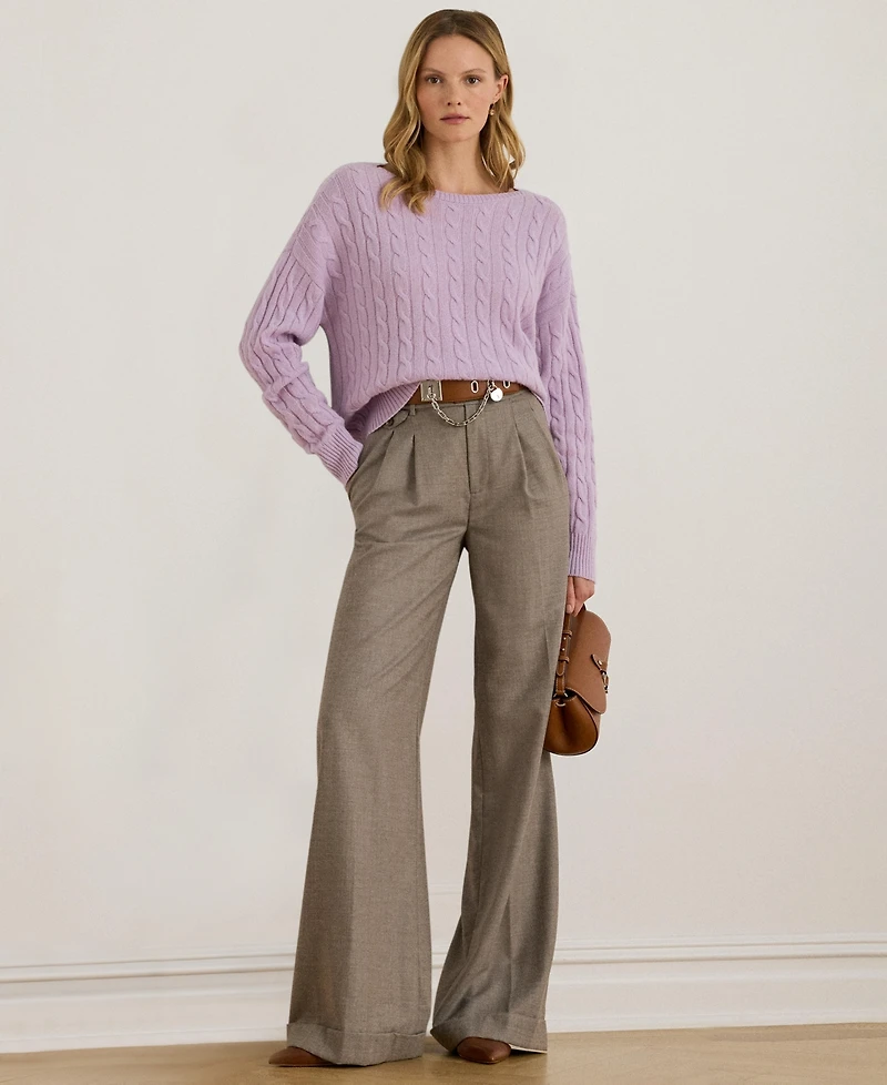 Lauren Ralph Women's Cable-Knit Sweater