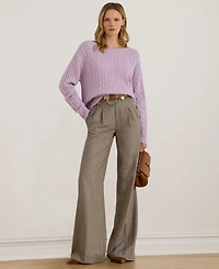 Lauren Ralph Women's Cable-Knit Sweater