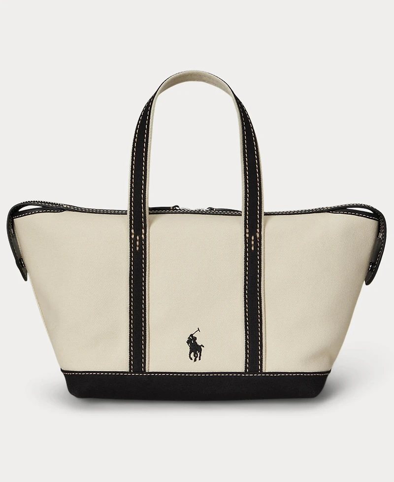 Polo Ralph Lauren Holiday Bear Canvas Mini Shopper Tote