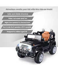 12V MP3 Kids Ride On Truck Car Rc Remote Control with Led Lights Music
