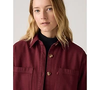 Levi's Women's Iris Button-Front Cotton Overshirt