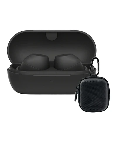 Sony Truly Wireless Noise-Canceling Earbuds (Black) Bundle with Case