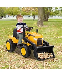 12V Kids Ride On Excavator Digger Electric Bulldozer Tractor Rc with Light & Music