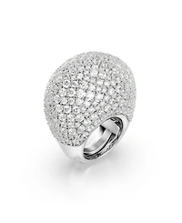 Swarovski Sublima Cocktail White Rhodium Plated Ring