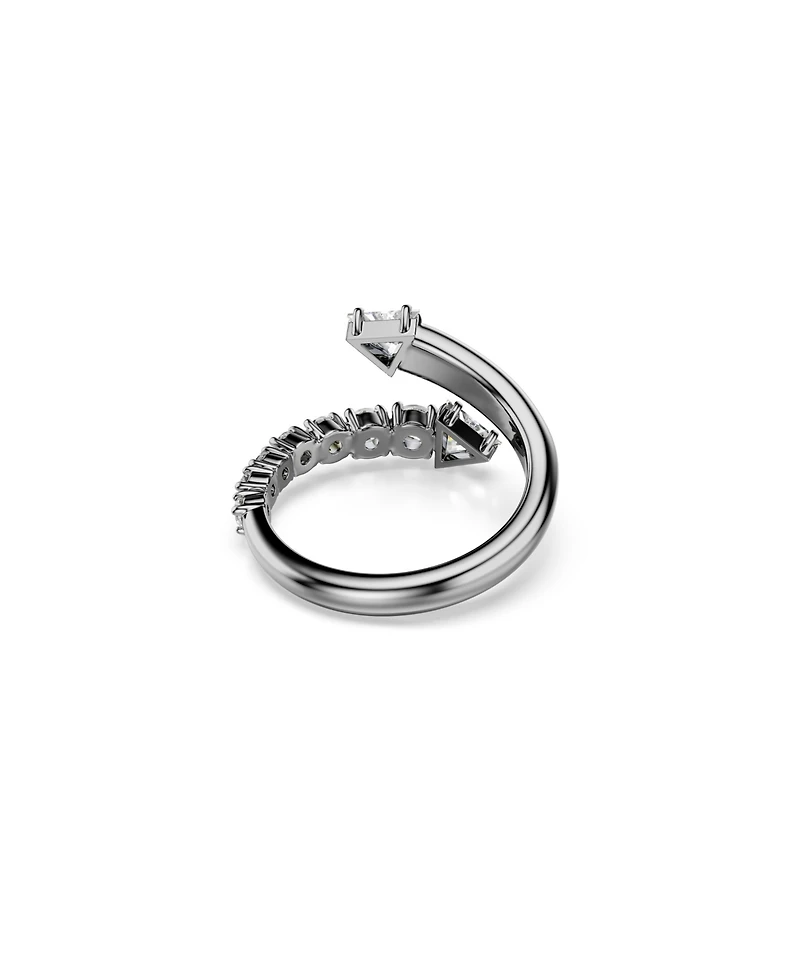Swarovski Sublima White Ruthenium Plated Open Ring