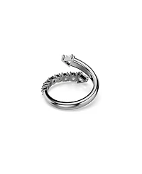 Swarovski Sublima White Ruthenium Plated Open Ring