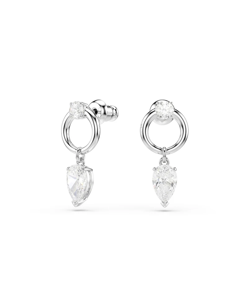 Swarovski Mesmera Rhodium Plated Drop Earrings