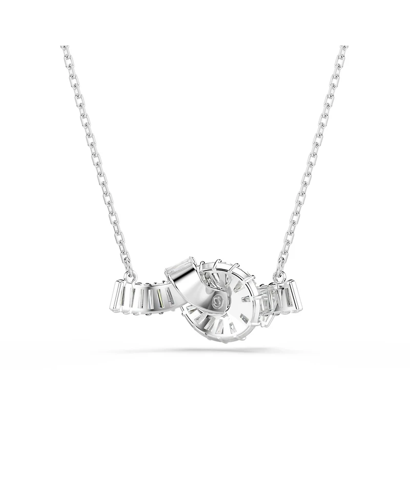 Swarovski Matrix Rhodium Plated Pendant Necklace