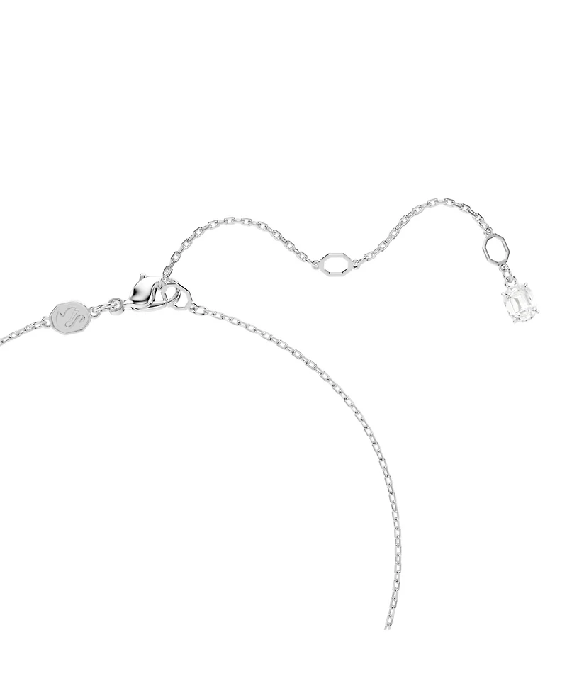 Swarovski Swan Rhodium Plated Pendant Necklace