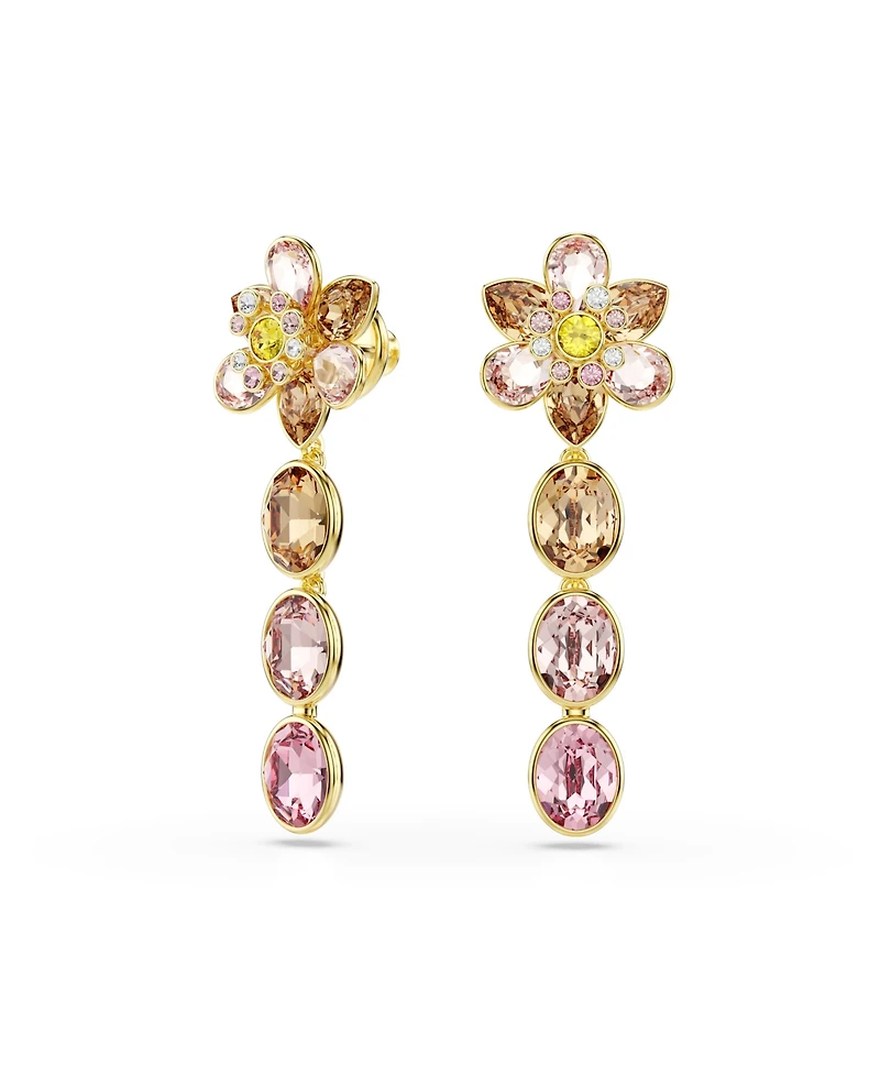 Swarovski Idyllia Gold-Tone Plated Drop Earrings