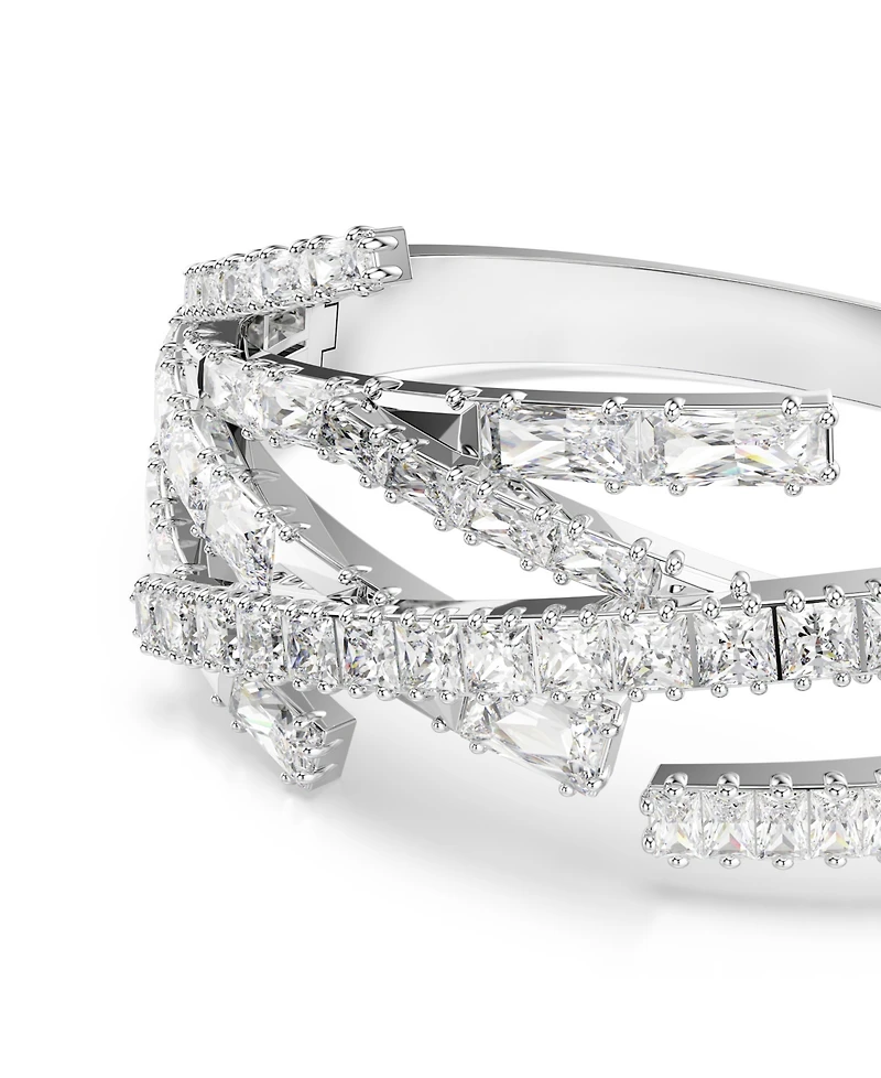 Swaroski Matrix Rhodium Plated Bangle
