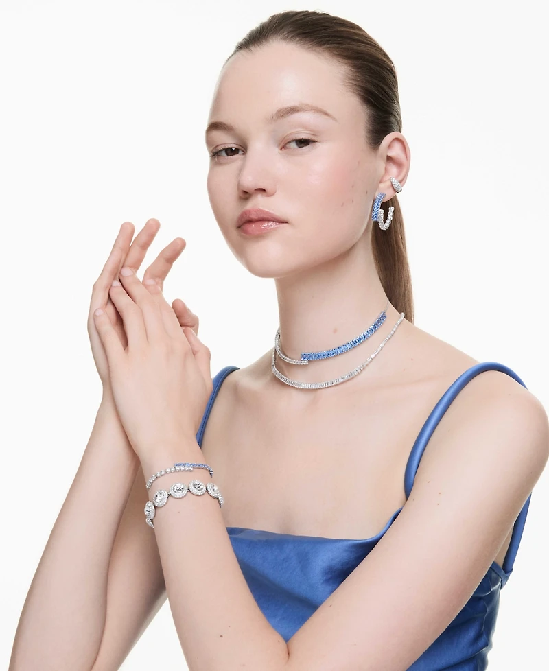 Swarovski Matrix Rhodium Plated Necklace