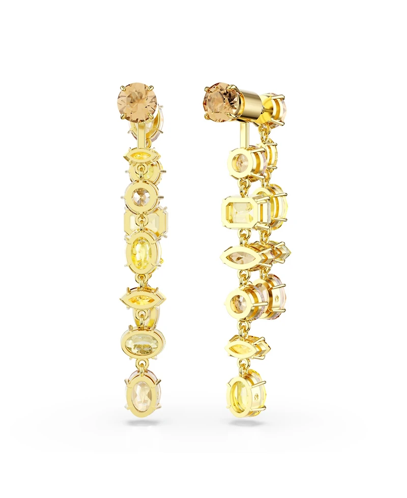 Swarovski Gema Gold-Tone Plated Drop Earrings