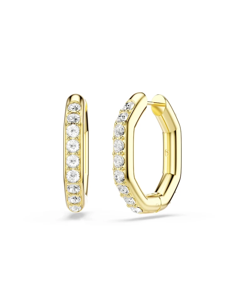 Swarovski Dextera Rhodium Plated Hoop Earrings