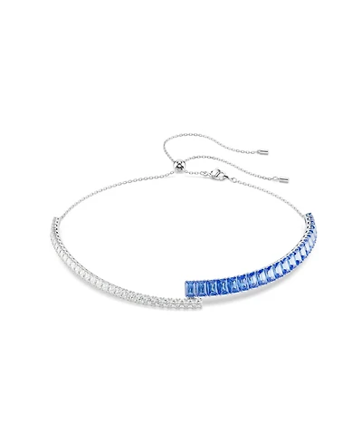 Swarovski Matrix Rhodium Plated Choker Necklace
