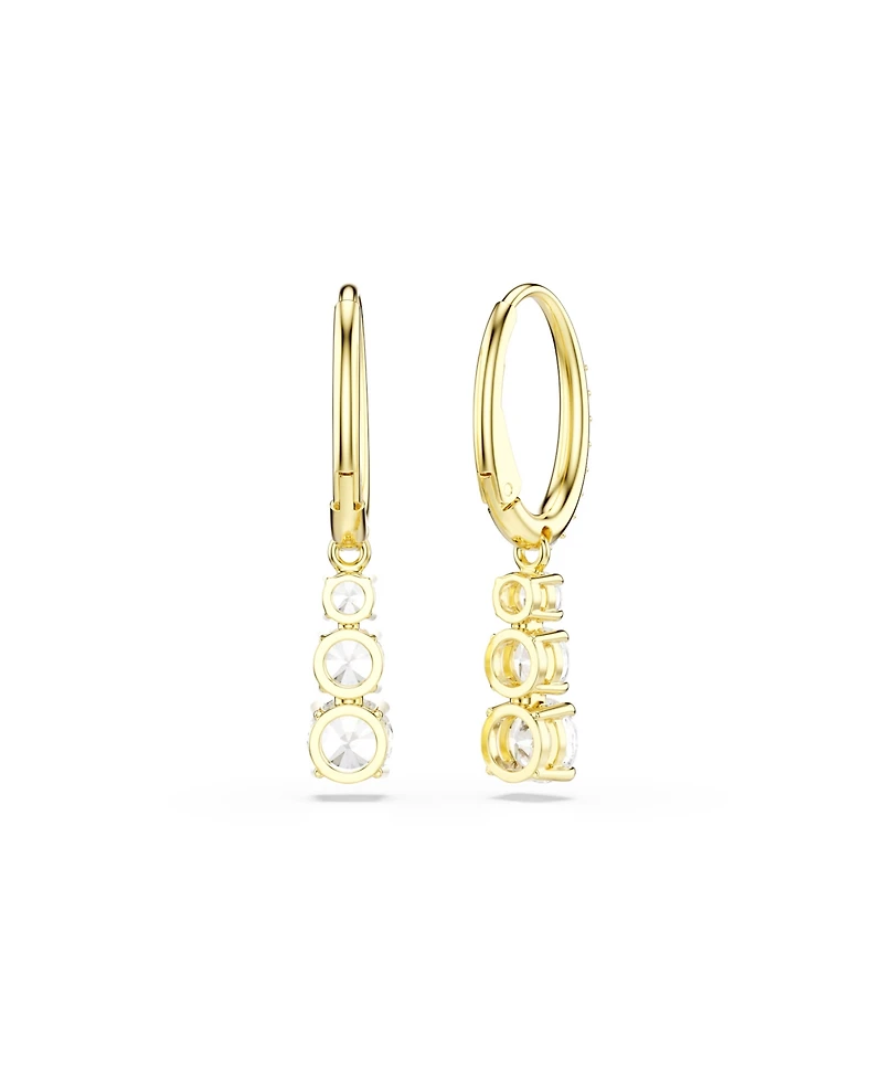 Swarovski Stilla Attract Gold-Tone Plated Hoop Earrings