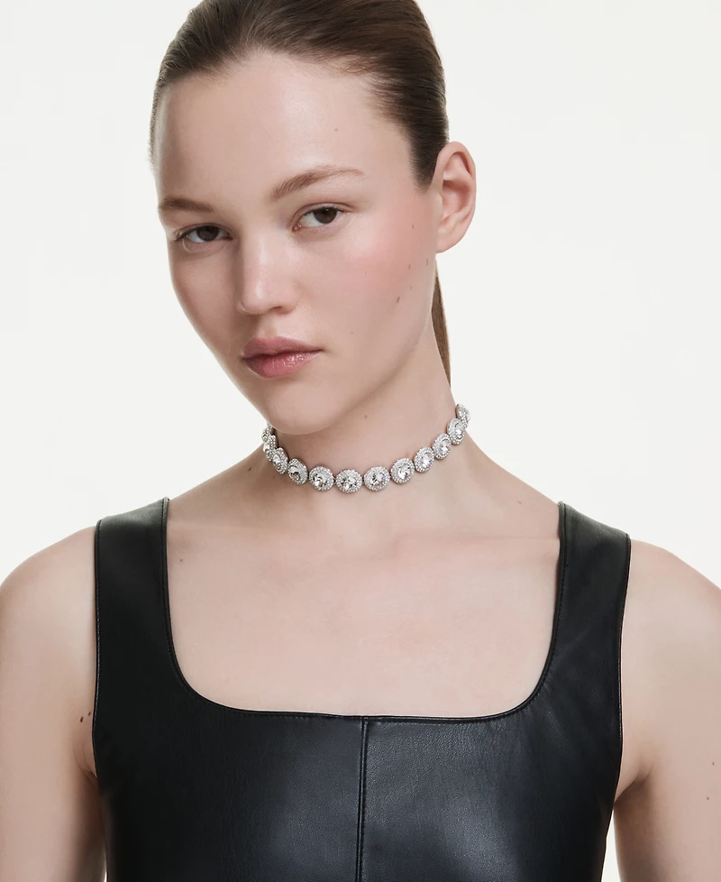 Swarovski Una Angelic Rhodium Plated Choker Necklace