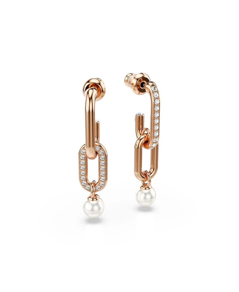 Swarovski Constella Rhodium Plated Drop Earrings
