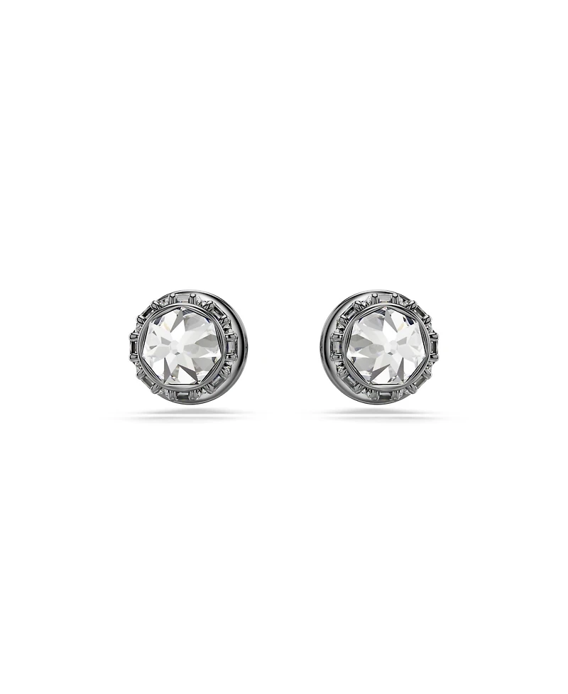 Swarovski Sublima Ruthenium Plated Stud Earrings