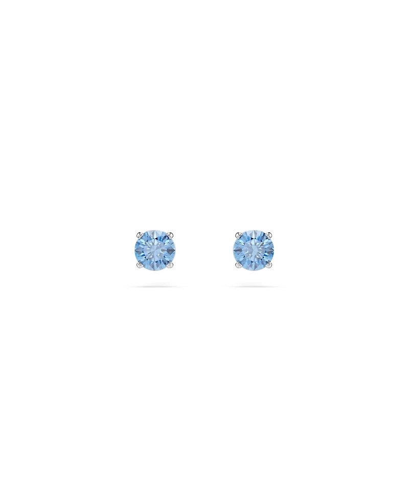 Swarovski Stilla Attract Rhodium Plated Stud Earrings