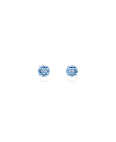 Swarovski Stilla Attract Rhodium Plated Stud Earrings