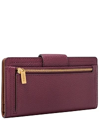 Fossil Logan Leather Rfid Tab Clutch Wallet