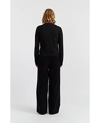 Chinti & Parker Women's Wool-Cashmere Snoopy Peekabow Cardigan