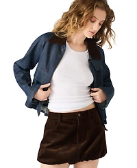 Steve Madden Women's Simona Bubble Mini Skirt
