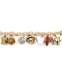 Robert Lee Morris Soho Amber Heirloom Charms Bracelet
