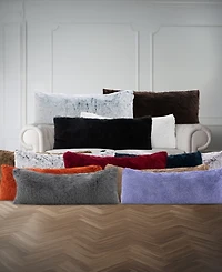 Cheer Collection Faux Fur Body Pillow, 20" x 54"