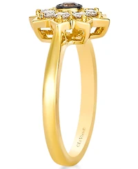 Le Vian Nude Diamond (0.33 ct. t.w.) and Chocolate Diamond ( 0.08 ct. t.w.) Ring in 14K Honey Gold
